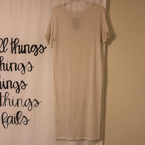 Riffraff Knit cream dress - Picture 3 of 3